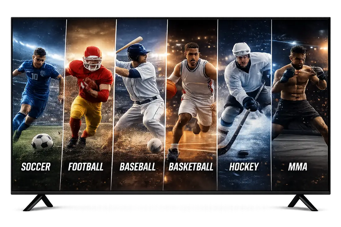 Live soccer, football, baseball, basketball, hockey, and MMA streaming in 4K on Turbotv iptv Live soccer, football, baseball, basketball, hockey, and MMA streaming in 4K on Turbotv iptv